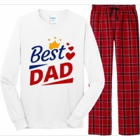 Best Dad Crown Father's Day Gift Long Sleeve Pajama Set