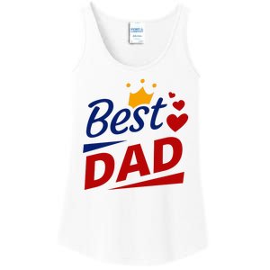 Best Dad Crown Father's Day Gift Ladies Essential Tank