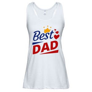 Best Dad Crown Father's Day Gift Ladies Essential Flowy Tank