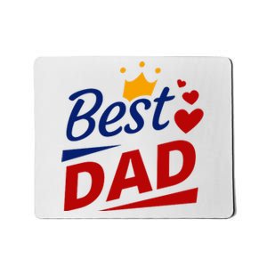 Best Dad Crown Father's Day Gift Mousepad