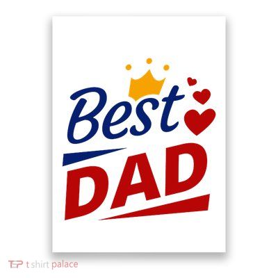 Best Dad Crown Father's Day Gift Poster