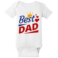 Best Dad Crown Father's Day Gift Baby Bodysuit