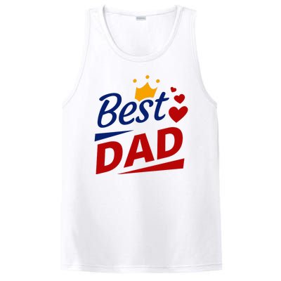 Best Dad Crown Father's Day Gift PosiCharge Competitor Tank