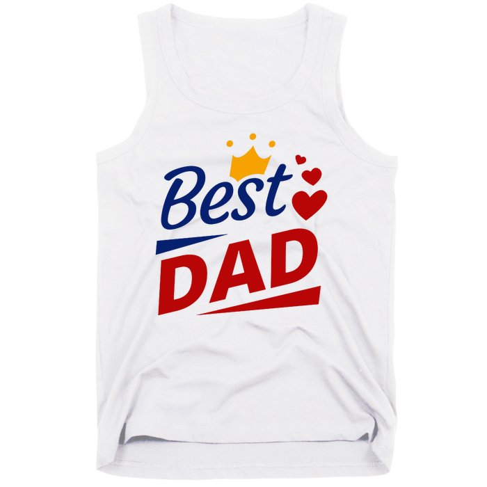 Best Dad Crown Father's Day Gift Tank Top