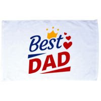 Best Dad Crown Father's Day Gift Microfiber Hand Towel