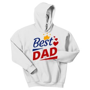 Best Dad Crown Father's Day Gift Kids Hoodie