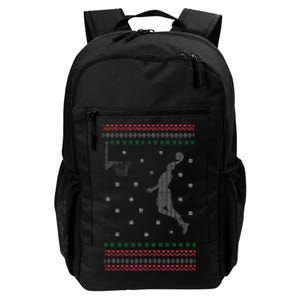 Basketball Dunking Christmas Cool Sport Ugly Xmas Pajama Daily Commute Backpack