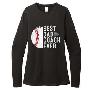 Best Dad Coach Ever Funny Baseball For Sport Lovers Cool Gift Womens CVC Long Sleeve Shirt