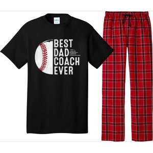 Best Dad Coach Ever Funny Baseball For Sport Lovers Cool Gift Pajama Set