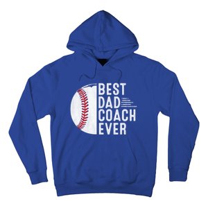 Best Dad Coach Ever Funny Baseball For Sport Lovers Cool Gift Hoodie