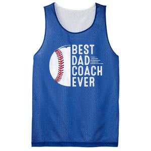 Best Dad Coach Ever Funny Baseball For Sport Lovers Cool Gift Mesh Reversible Basketball Jersey Tank