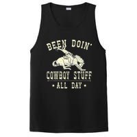 Been Doing Cowboy Stuff Funny Rodeo Cowboy PosiCharge Competitor Tank