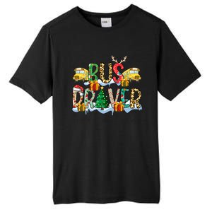 Bus Driver Christmas School Bus Driver Xmas Party Gift Tall Fusion ChromaSoft Performance T-Shirt