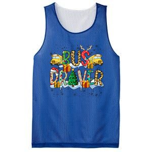 Bus Driver Christmas School Bus Driver Xmas Party Gift Mesh Reversible Basketball Jersey Tank