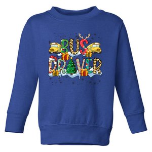 Bus Driver Christmas School Bus Driver Xmas Party Gift Toddler Sweatshirt