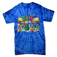 Bus Driver Christmas School Bus Driver Xmas Party Gift Tie-Dye T-Shirt