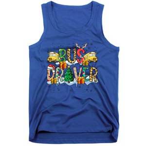 Bus Driver Christmas School Bus Driver Xmas Party Gift Tank Top