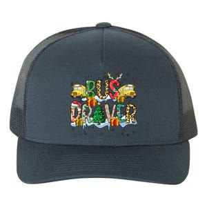 Bus Driver Christmas School Bus Driver Xmas Party Gift Yupoong Adult 5-Panel Trucker Hat