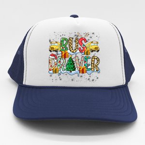 Bus Driver Christmas School Bus Driver Xmas Party Gift Trucker Hat