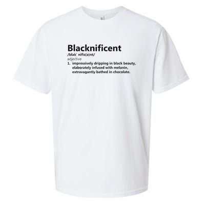 Blacknificent Definition Culture Heritage Empower Pride Love Sueded Cloud Jersey T-Shirt