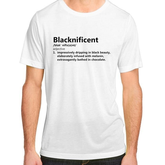 Blacknificent Definition Culture Heritage Empower Pride Love Adult ChromaSoft Performance T-Shirt