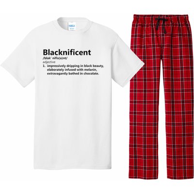 Blacknificent Definition Culture Heritage Empower Pride Love Pajama Set