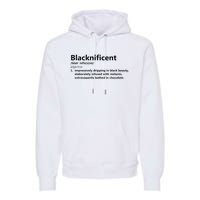 Blacknificent Definition Culture Heritage Empower Pride Love Premium Hoodie