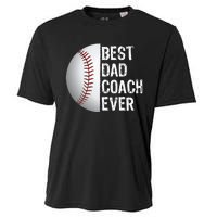 Best Dad Coach Ever Funny Baseball Tee for Sport Lovers Cooling Performance Crew T-Shirt