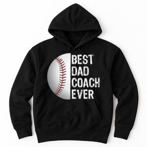 Best Dad Coach Ever Funny Baseball Tee for Sport Lovers Hoodie