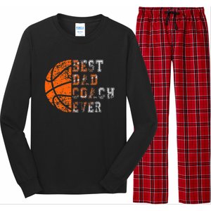 Best Dad Coach Ever Father's Day Basketball Long Sleeve Pajama Set