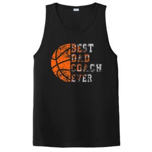 Best Dad Coach Ever Father's Day Basketball PosiCharge Competitor Tank