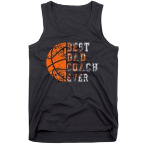 Best Dad Coach Ever Father's Day Basketball Tank Top