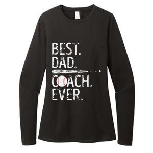 Best Dad Coach Ever Baseball Patriotic For Fathers Day Womens CVC Long Sleeve Shirt