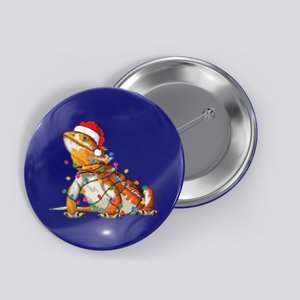 Bearded Dragon Christmas Lights Bearded Dragon Lover Xmas Button