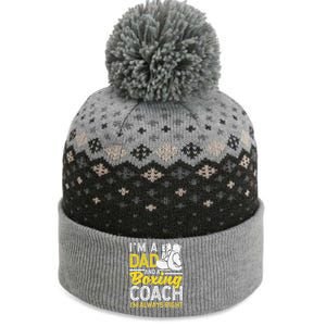 Boxer Daddy Coaches Fathers Day I'm A Dad And A Boxing Coach The Baniff Cuffed Pom Beanie