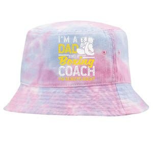 Boxer Daddy Coaches Fathers Day I'm A Dad And A Boxing Coach Tie-Dyed Bucket Hat