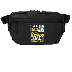 Boxer Daddy Coaches Fathers Day I'm A Dad And A Boxing Coach Crossbody Pack