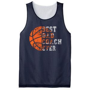 Best Dad Coach Ever Fathers Day Basketball Player Fan Papa Mesh Reversible Basketball Jersey Tank