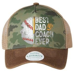 Best Dad Coach Ever Funny Baseball Tee For Sport Lovers Fan Legacy Tie Dye Trucker Hat