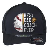 Best Dad Coach Ever Funny Baseball Tee For Sport Lovers Fan Flexfit Unipanel Trucker Cap