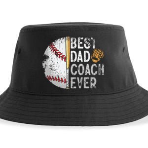 Best Dad Coach Ever Funny Baseball Tee For Sport Lovers Fan Sustainable Bucket Hat