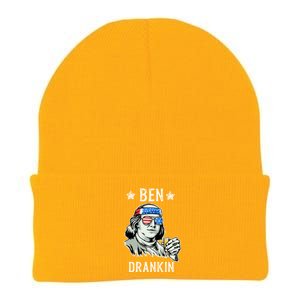 Ben Drankin Cute Gift President Ing Funny 4th Of July Gift Knit Cap Winter Beanie