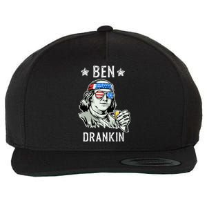 Ben Drankin Cute Gift President Ing Funny 4th Of July Gift Wool Snapback Cap