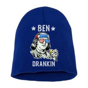 Ben Drankin Cute Gift President Ing Funny 4th Of July Gift Short Acrylic Beanie