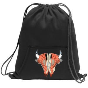 Buffalo Drip Crimson Bliss 5s Matching Sweatshirt Cinch Pack Bag