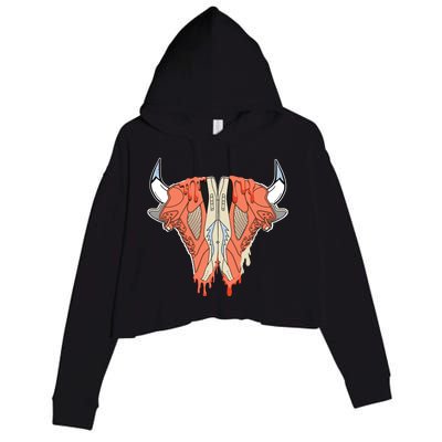 Buffalo Drip Crimson Bliss 5s Matching Crop Fleece Hoodie