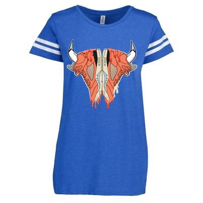 Buffalo Drip Crimson Bliss 5s Matching Enza Ladies Jersey Football T-Shirt