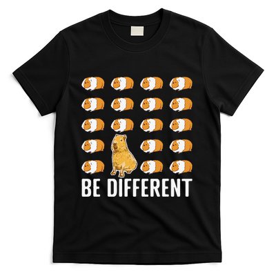 Be different Capybaras Funny Capibara Rodent Capybara  T-Shirt