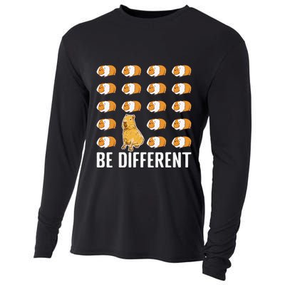 Be different Capybaras Funny Capibara Rodent Capybara  Cooling Performance Long Sleeve Crew