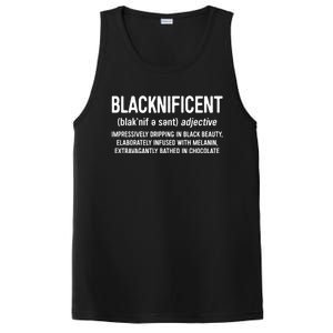 Blacknificent Definition Cool Gift Black History Month Gift Funny Gift PosiCharge Competitor Tank